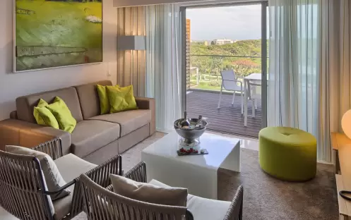 Living room facing balcony