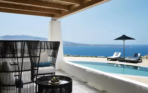 Ilios Pool Villa with Sunset & Sea View