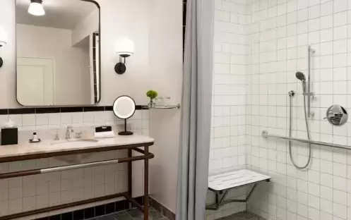 1 King Mobility Accessible With Rollin Shower