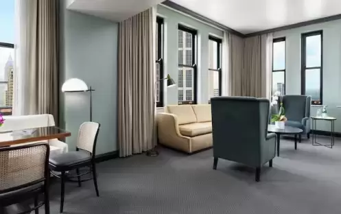 1 King Bed Deluxe One Bedroom Suite-City View