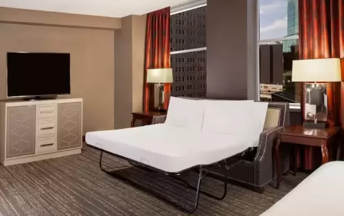 1 Standard King Bed with Sofa Bed