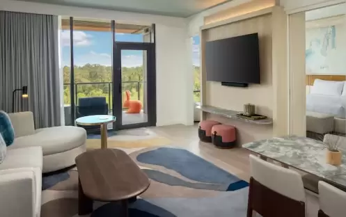 Nature View Luxury Suite With Balcony King, Living Nature View Luxury Suite With Balcony King, Living