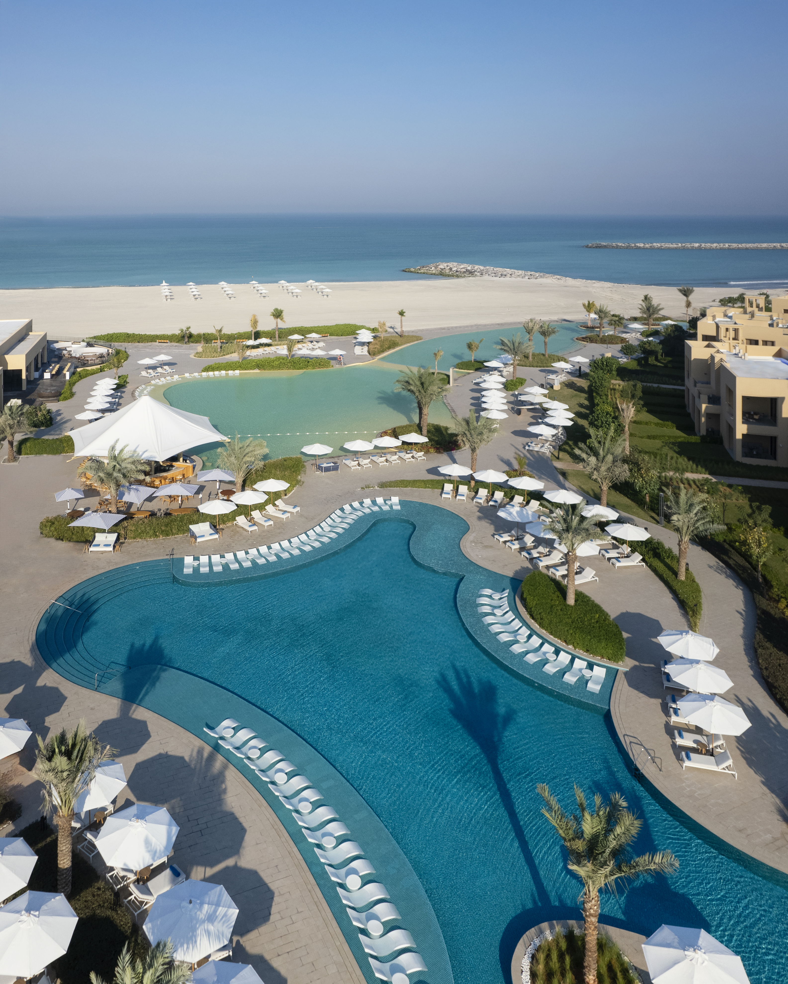 Sofitel Al Hamra pool and beach views